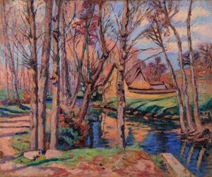 Woman With Dog by Armand Guillaumin