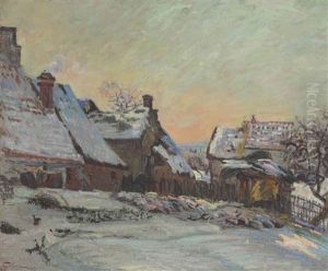 Fermes En Hiver En Ile-de-france by Armand Guillaumin (Fils)