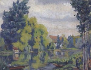 Paysage A La Riviere by Armand Guillaumin (Fils)