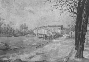 La Seine, Quai De La Rapee by Armand Guillaumin (Fils)