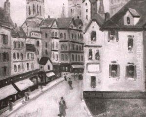 Paris Street Scene by Armand Guillaumin (Fils)