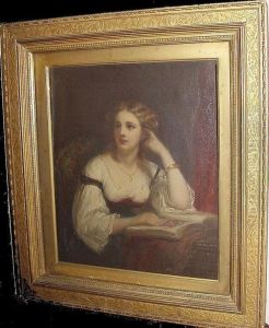 Woman Reading by George Augustus Baker Jnr.