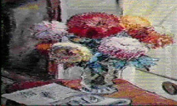 Vase De Dahlias - view 1