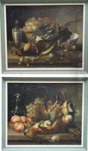 Nature Morte Aux Gibiers (pair) by Auguste Alexandre Guillaumot
