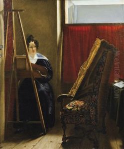 Autoportrait Presume, Dans Son Atelier