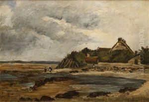 Maison En Bord De Mer by Jean Baptiste Antoine Guillemet