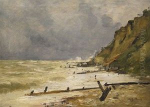 Paysage Escarpe En Bord De Mer by Jean Baptiste Antoine Guillemet