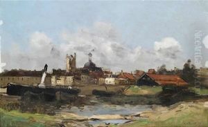 Blick Auf Einen Hafen In Nordfrankreich