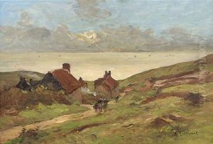 Dunenlandschaft Mit Hausern by Jean Baptiste Antoine Guillemet