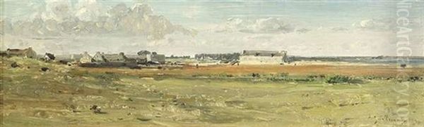 Weite Landschaft Mit Einem Dorf - view 1