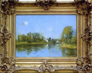 Bord De Rivere (auvers Sur Oise?) by Jean Baptiste Antoine Guillemet