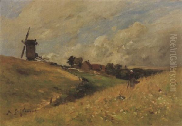 Sommerlandschaft Mit Windmuhle - view 1