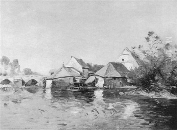 Le Vieux Pont Et Les Moulins A Moret-sur-loing - view 1