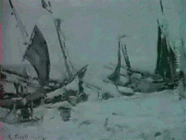 Bateau De Peche Sur La Plage - view 1