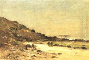 Kustenlandschaft Mit Muschelsammlerinnen by Jean Baptiste Antoine Guillemet