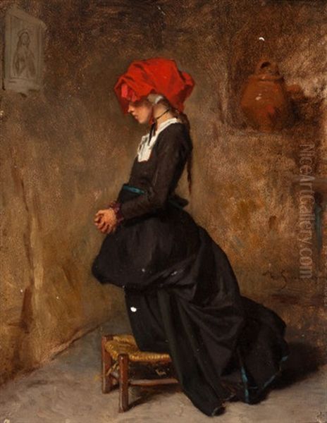 The Praying Peasant Girl - view 1