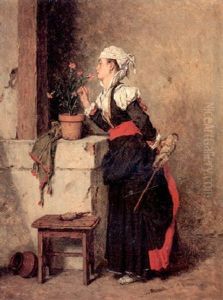 Carnations by Alexandre Marie Guillemin