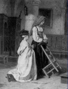 A Moment's Prayer by Alexandre Marie Guillemin