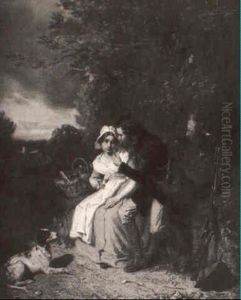 The Flirtation by Alexandre Marie Guillemin