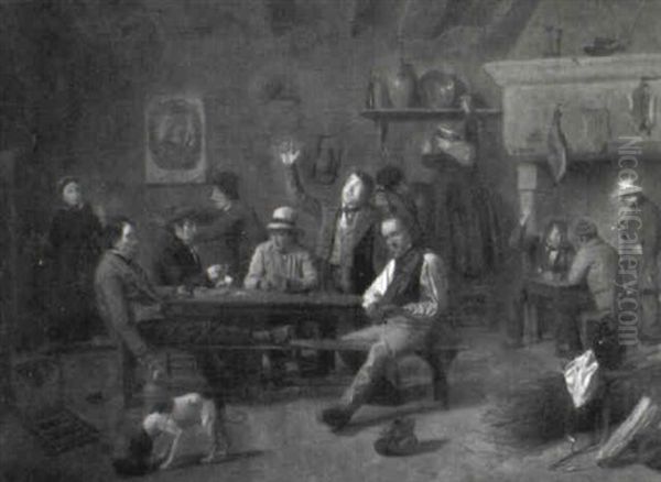 Fr"hliche Gesellschaft In Einem Wirtshaus - view 1