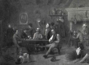 Fr"hliche Gesellschaft In Einem Wirtshaus by Louis-Nicolas Victor Guillemin