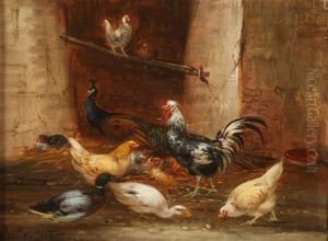 Barn Yard Scene by Antoine Guilleminet
