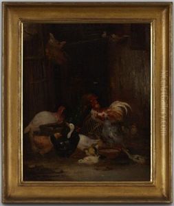 Scene De Basse-court by Claude Guilleminet