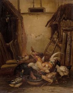 Im Huhnerhof by Claude Guilleminet