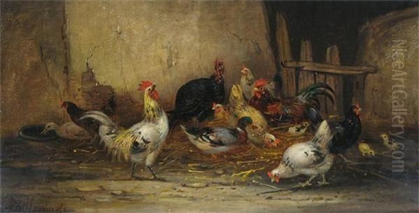 Chickens In A Barn - view 1