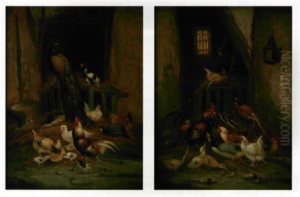 Scenes De Basse Cour (pair) - view 1