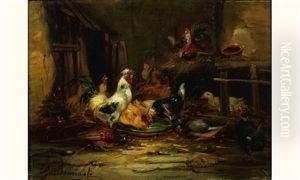 Les Poules (+ Another; Pair) by Claude Guilleminet