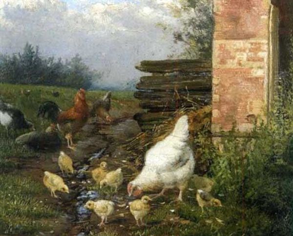 La Poule Blanche Et Ses Poussins (+ Another; 2 Works) - view 1