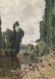 Sommerliche Flusslandschaft
