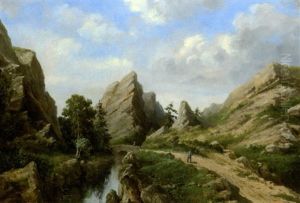 Promeneur Pres D'une Riviere Promeneur Pres D'une Riviere