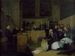 The Trial Of John Brown And His Accomplices, Before The Court At Charleston, West Virginia by Eugene-Antoine Guillon