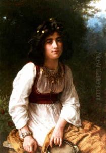 The Gypsy Girl by Eugene-Antoine Guillon