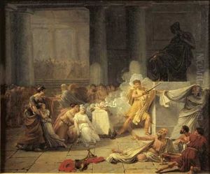 Coresus Et Callirhoe by Guillaume Guillon-Lethiere