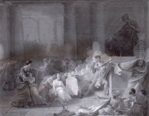 Coresus Et Callirhoe by Guillaume Guillon-Lethiere