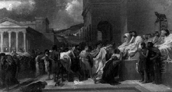 Brutus Condamnant Ses Fils A Mort Pour Avoir Conspire Contre La Republique - view 1