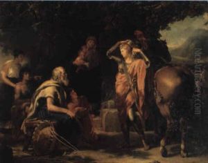 Herminie Chez Les Bergers by Guillaume Guillon-Lethiere