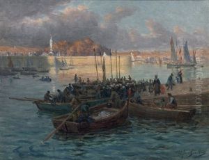 Retour De Peche by Alfred Guillou