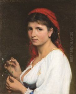 Esmeralda Charmante, Une Fleur Dans La Main