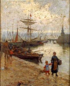 Bateau De Pecheurs A Quai