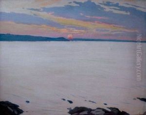 Coucher De Soleil by Charles Victor Guilloux