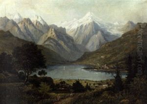 Le Lac De Lugano by Marius Andre Guindon