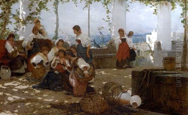 Women On A Terrace, Capri - view 1