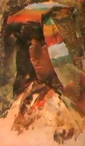 "rentrato De Novia Italiana" by Anselmo Guinea y Ugalde