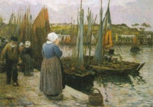 Au Port by Henri Guinier