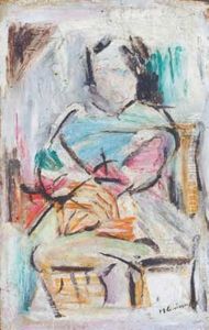 A Girl Seated A Girl Seated