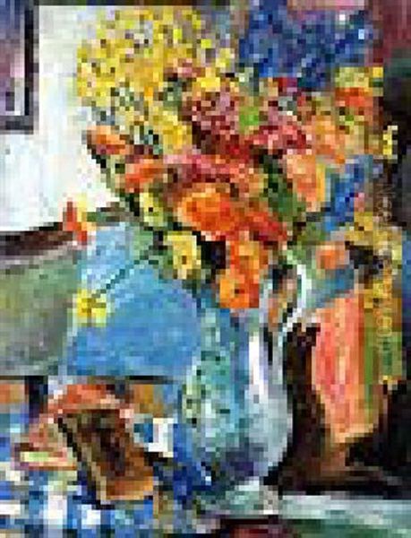 Still Life With Spring Flowers In A Pitcher - view 1